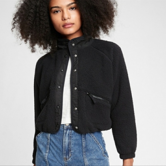 Gap kids Sherpa Bomber Jacket - NWT - Picture 1 of 4